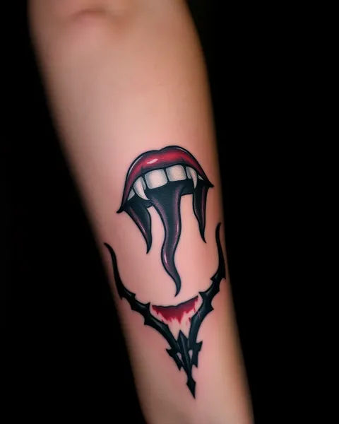 Vampire Bite Tattoo Design Ideas For Men Women