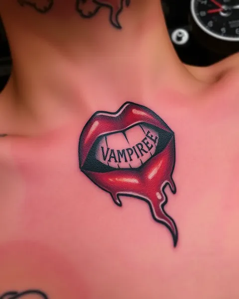 Vampire Bite Tattoo Design Inspiration And Ideas