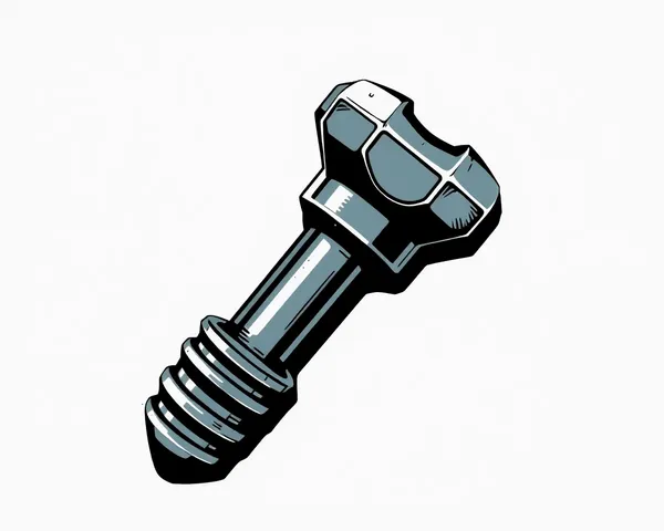 Vector Metal Bolt PNG Graphic