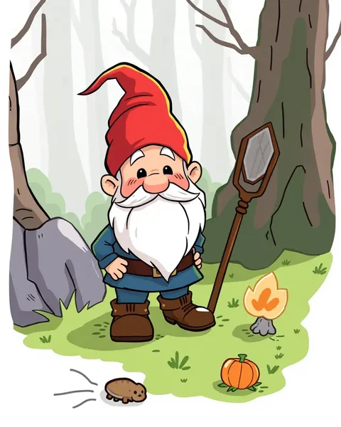 Vibrant Cartoon Gnome Images for Fantasy Landscapes