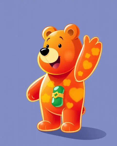 Vibrant Cartoon Images of Gummy Bears Adventures