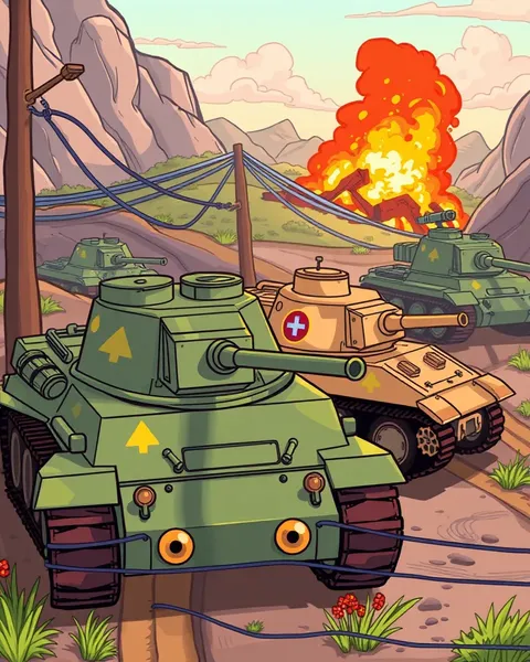 Vibrant Cartoon Pictures of Tanks Unleashed