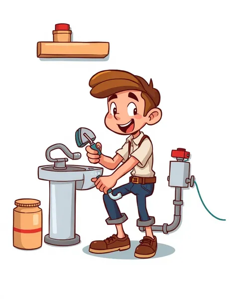 Vibrant Cartoon Plumbing Images Portray Waterworld Wonders