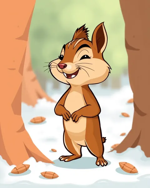 Vibrant Chipmunk Cartoon Image Gallery