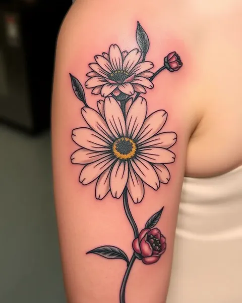 Vibrant Daisy Tattoo Designs for Bold Statement