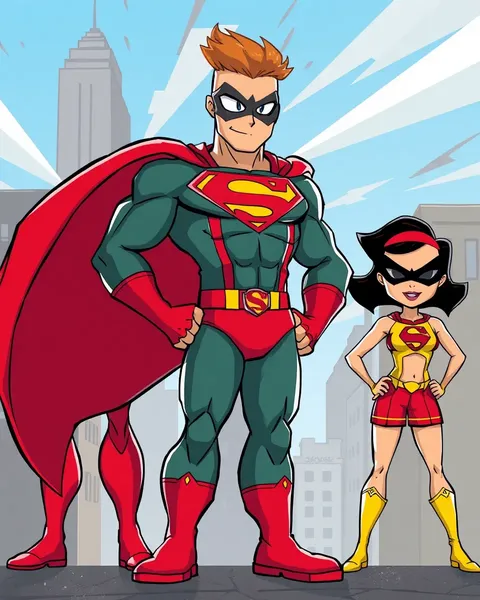 Vibrant Super Hero Cartoon Pictures Galore