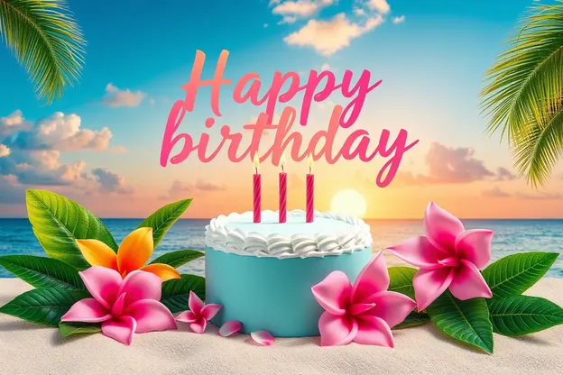 Vibrant Tropical Images for Happy Birthday Celebration