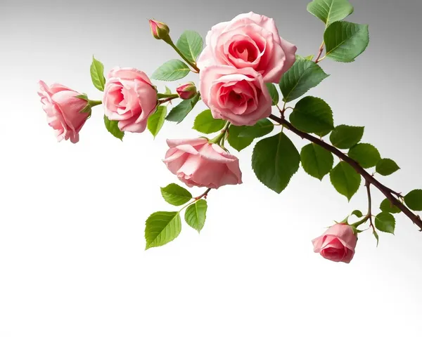 Vine with Roses in PNG Format Found