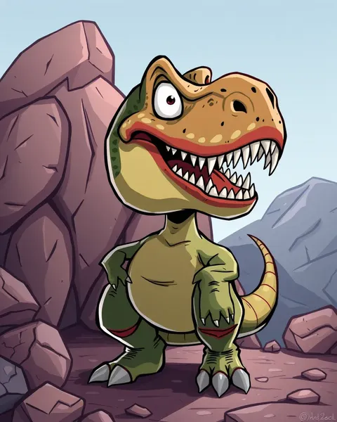 Vintage Cartoon Trex Images for Retro and Nostalgic Fans