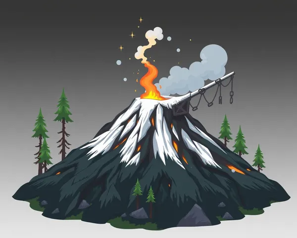 Volcanic Fire PNG File Format