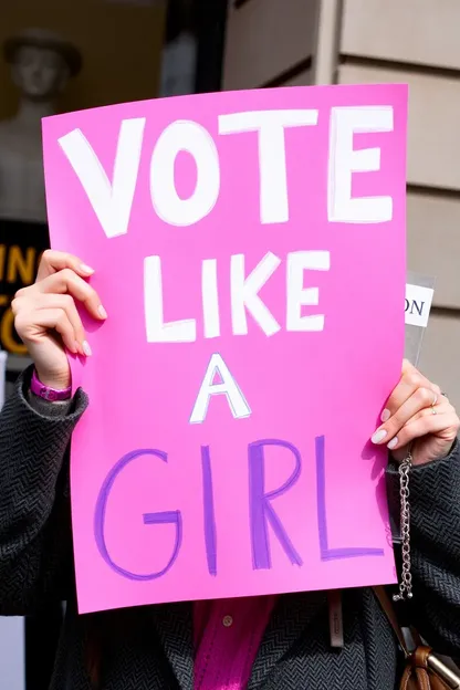 Vote Like a Girl Pink Campaign