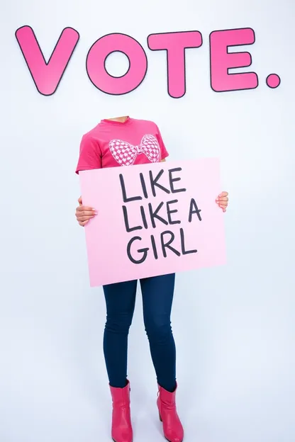 Vote Like a Girl Pink Empowerment