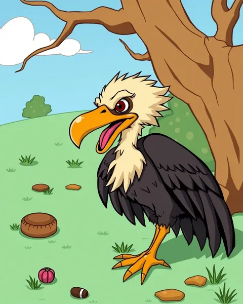 Vulture Cartoon Images for Animation Production