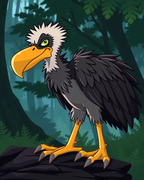 Vulture Cartoon Images in Digital Art