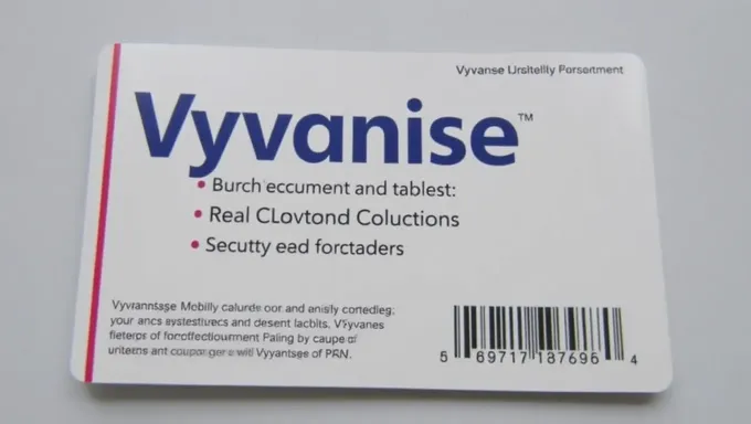 Vyvanse Manufacturer's 2025 Coupon Offer