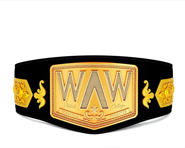 WCCW Belt Renders PNG Image Compression