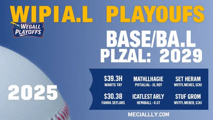 WPial Baseball Playoffs 2025 Announced for Upcoming Season