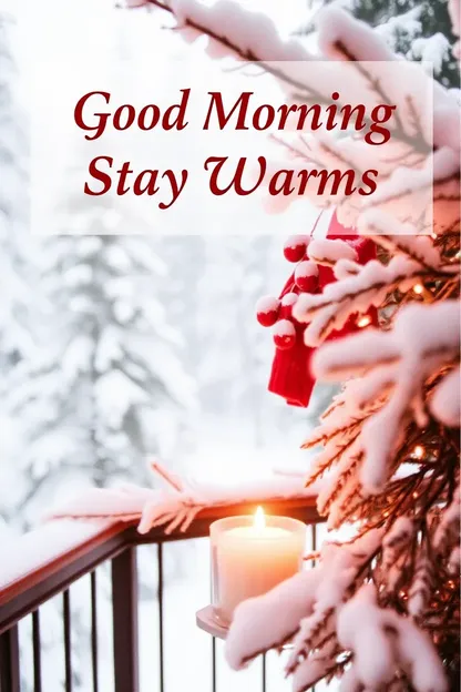 Warm Morning Greeting with Beautiful Images Stay