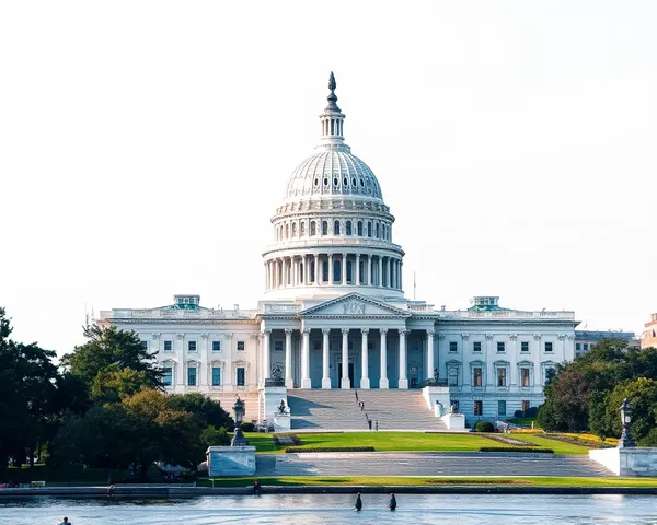 Washington D.C. Capitol Building with Transparent Background PNG