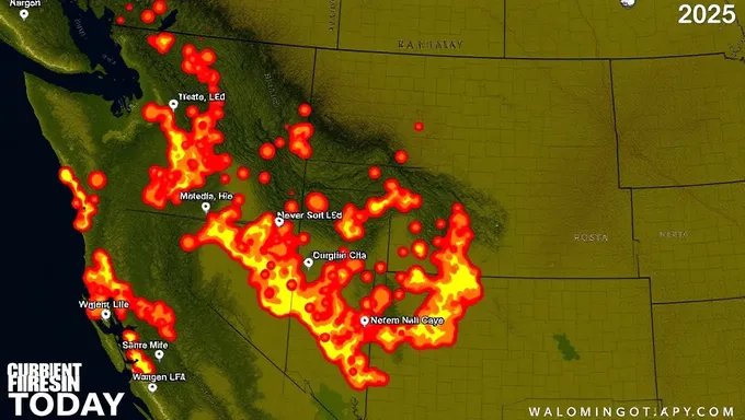 Washington State 2025 Today Fires Map and Situation