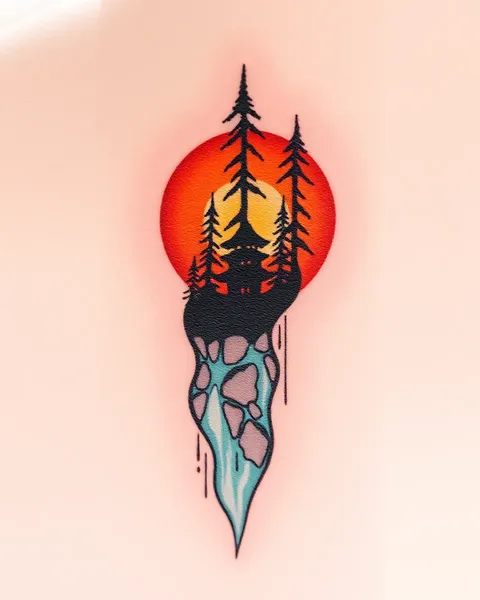 Waterfall Tattoo Inspiration for Nature Lovers