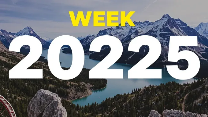 Week Numbers 2025 Counted