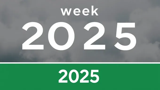 Week Numbers 2025 Recorded