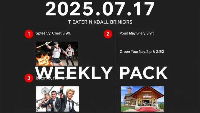 Weekly Pack for 2025.07.17 Date Range Bundle