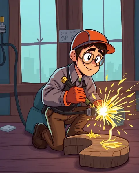 Welding Cartoon Pictures for Education