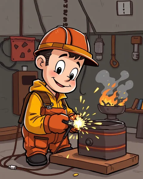 Welding Cartoon Pictures for Kids