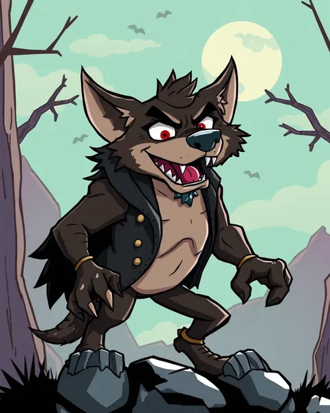 Werewolf Cartoon Picture: A Fanciful Animation Concept