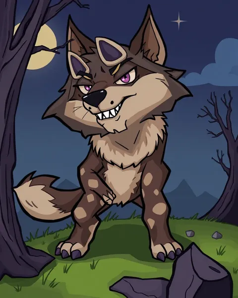 Werewolves in Cartoon Pictures and Illustrations