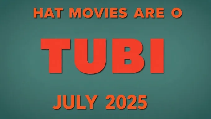 What's On Tubi in July 2025 Movie Guide