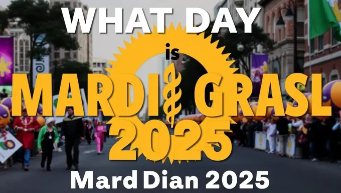 What Day is Mardi Gras 2025 Falling