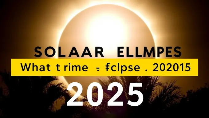 What is the Time of Solar Eclipse 2025 in Ohio