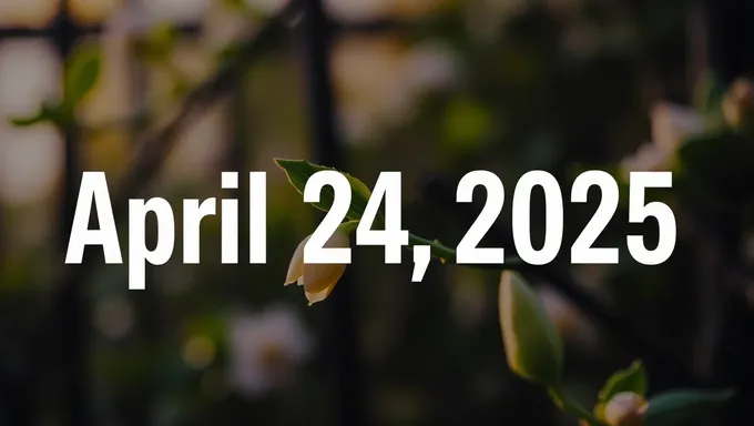 Whats Happening on April 24 2025: Future Event Uncertainty