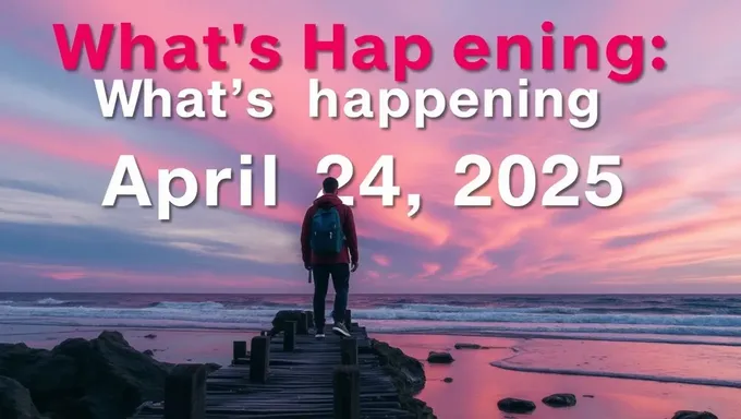 Whats Happening on April 24 2025: Future Event Uncertainty