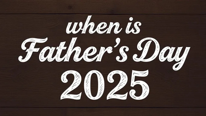 When Is Father's Day in 2025 Calendar