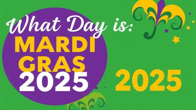 When is Mardi Gras 2025 Celebrated