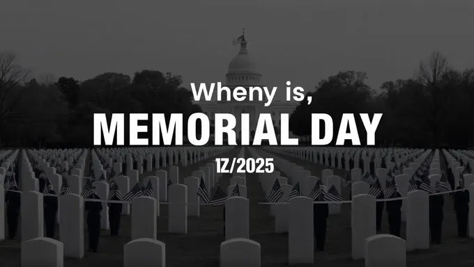 When is Memorial Day in the US 2025