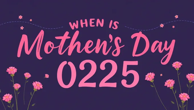 When is Mother's Day 2025 Announced