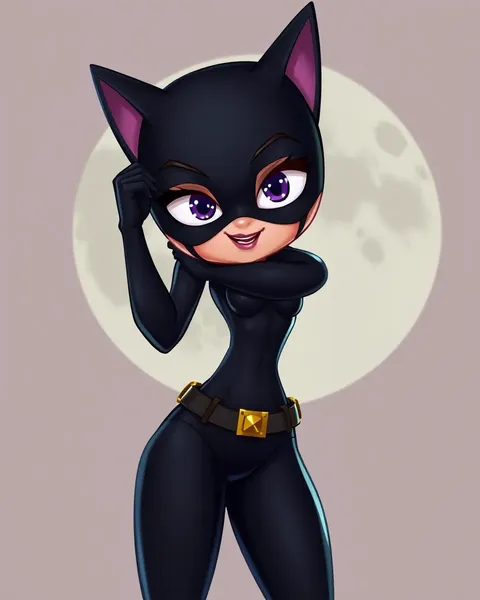 Whimsical Cartoon Catwoman Images