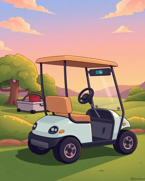 Whimsical Cartoon Golf Cart Pictures Inspire Dreams