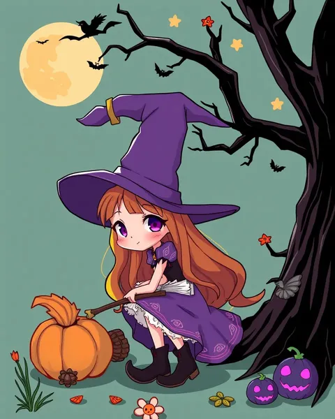 Whimsical Cartoon Witch Pictures for Imagination