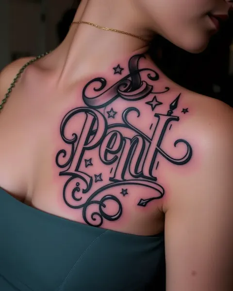 Whimsical Lettering Tattoo Designs for Playful Style