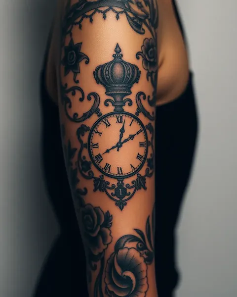 Whimsical clock tattoos for playful personalities