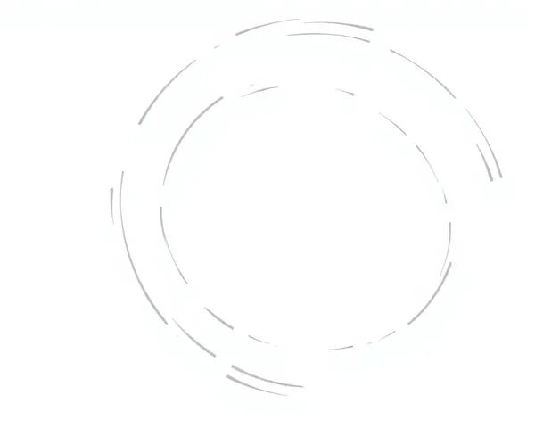 White Circle Brush Stroke PNG Graphic Illustration