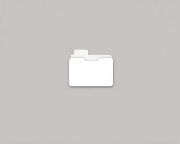 White Folder Icon PNG File Photo for Windows