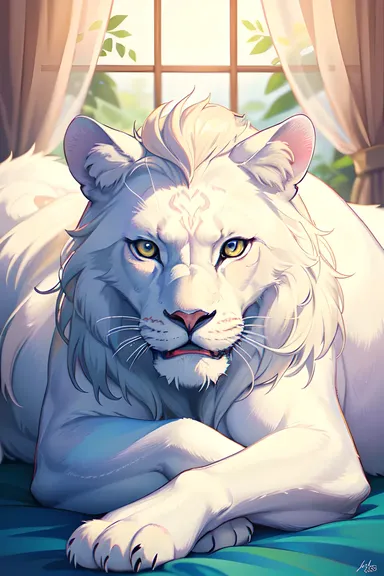 White Lion Animal Images for Artistic Expression Needed