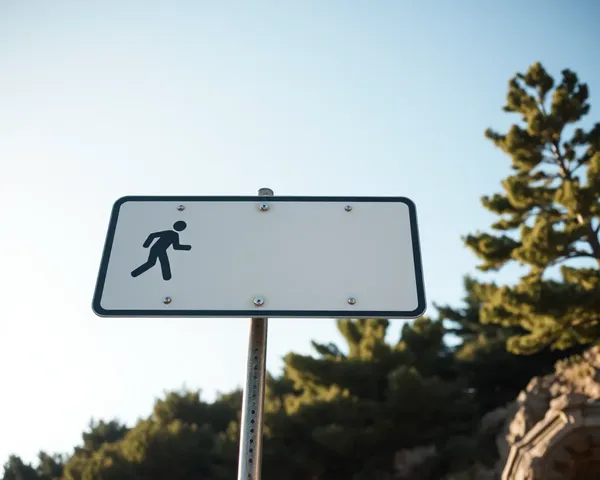 White Walk Sign PNG File Detected